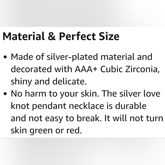 Ungent Them Silver Plated Adjustable 18" Chain with AAA+ Cubic Zirconia Pendant - Picture 2 of 8